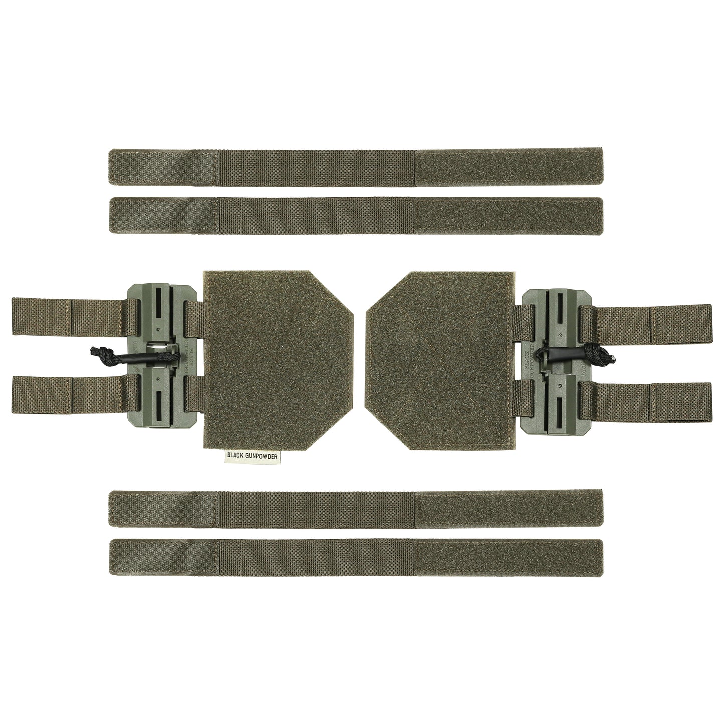 Black Gunpowder Tactical Quick Release Cummerbund Conversion Molle Side Belt Cumberbund Magnetic Buckles