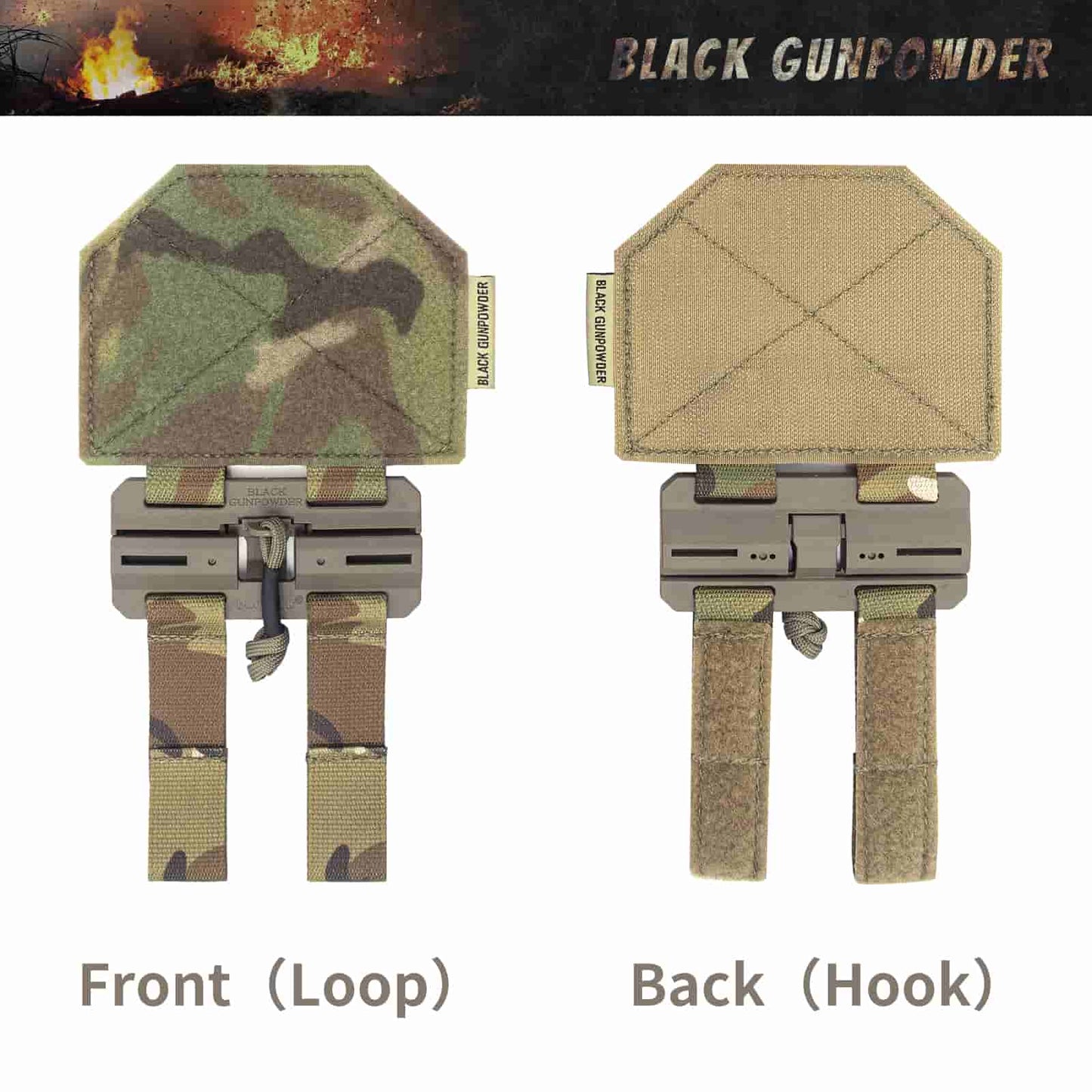 Black Gunpowder Tactical Quick Release Cummerbund Conversion Molle Side Belt Cumberbund Magnetic Buckles