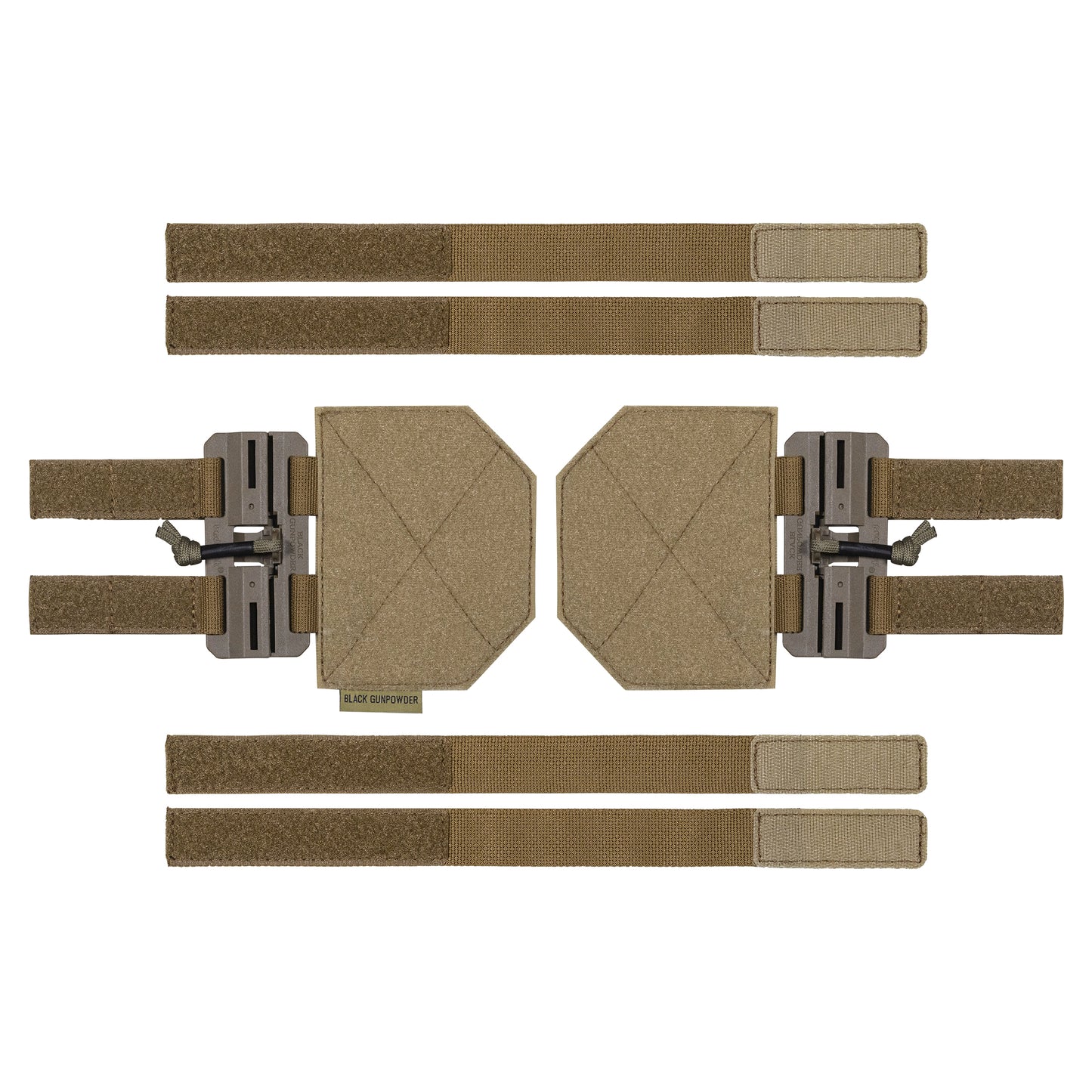 Black Gunpowder Tactical Quick Release Cummerbund Conversion Molle Side Belt Cumberbund Magnetic Buckles