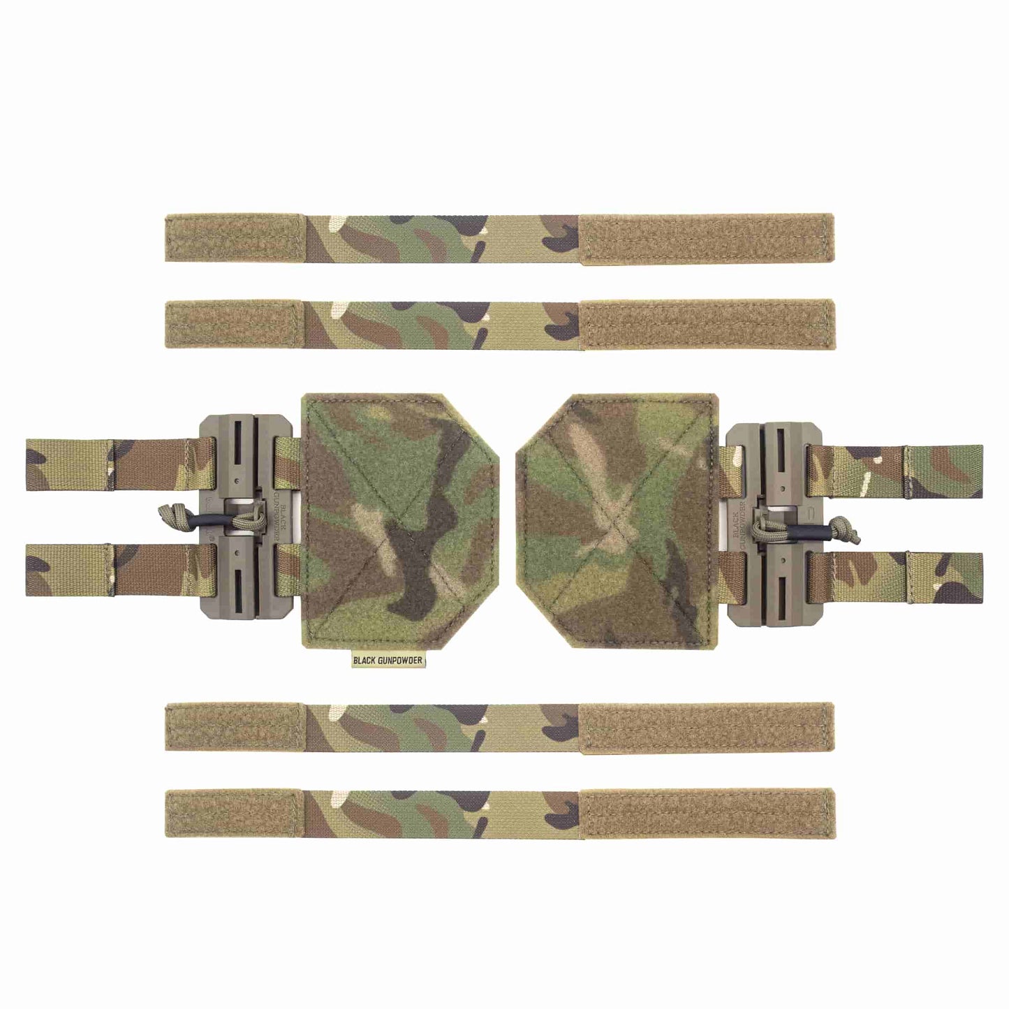 Black Gunpowder Tactical Quick Release Cummerbund Conversion Molle Side Belt Cumberbund Magnetic Buckles