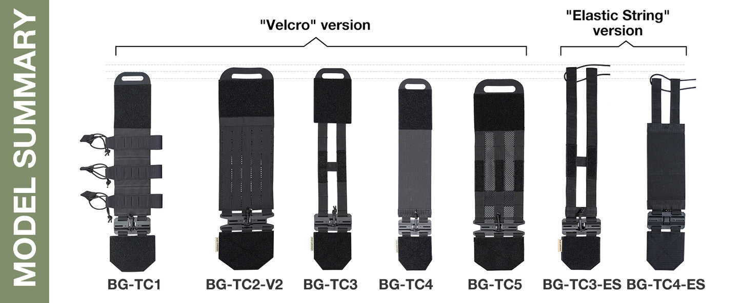 Black Gunpowder Tactical Quick Release Cummerbund Magnetic Buckles Model BG-TC2-V2