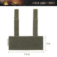 Black Gunpowder Molle Hook and Loop Velcro Panel Tactical Morale Patches Board Even Number  Gear Attachment Coyote Brown Ranger Green (7.5 x 3 in)