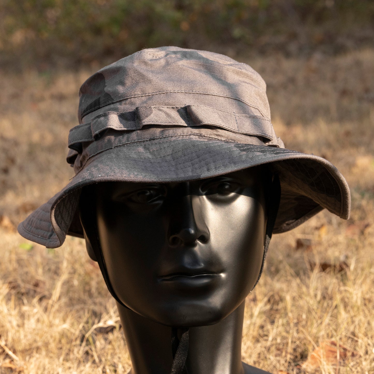 Black Gunpowder Military Tactical Camo Boonie Hat Hunting Fishing Outdoor