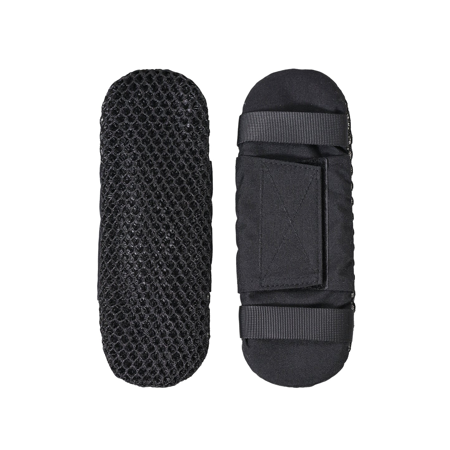 Black Gunpowder Tactical Shoulder Pads 3D Breathable Honeycomb Cooling Pads 1 Pair