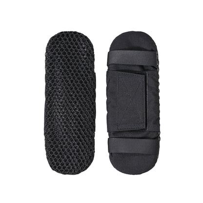 Black Gunpowder Tactical Shoulder Pads 3D Breathable Honeycomb Cooling Pads 1 Pair