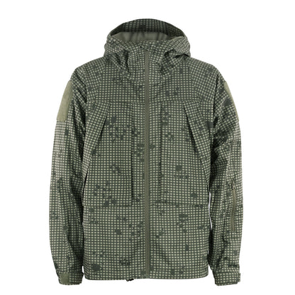 Black Gunpowder Men's Tactical Hooded Jacket Airsoft Hunting Paintball Desert Night Camo