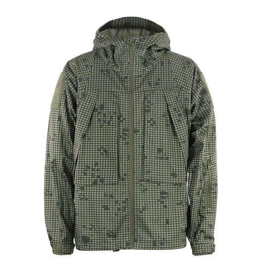 Black Gunpowder Men's Tactical Hooded Jacket Airsoft Hunting Paintball Desert Night Camo