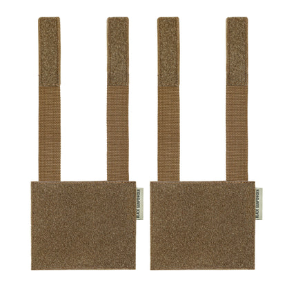 Black Gunpowder Molle Hook and Loop Velcro Panel Tactical Morale Patches Board Odd Number  Gear Attachment (5 x 4 in)