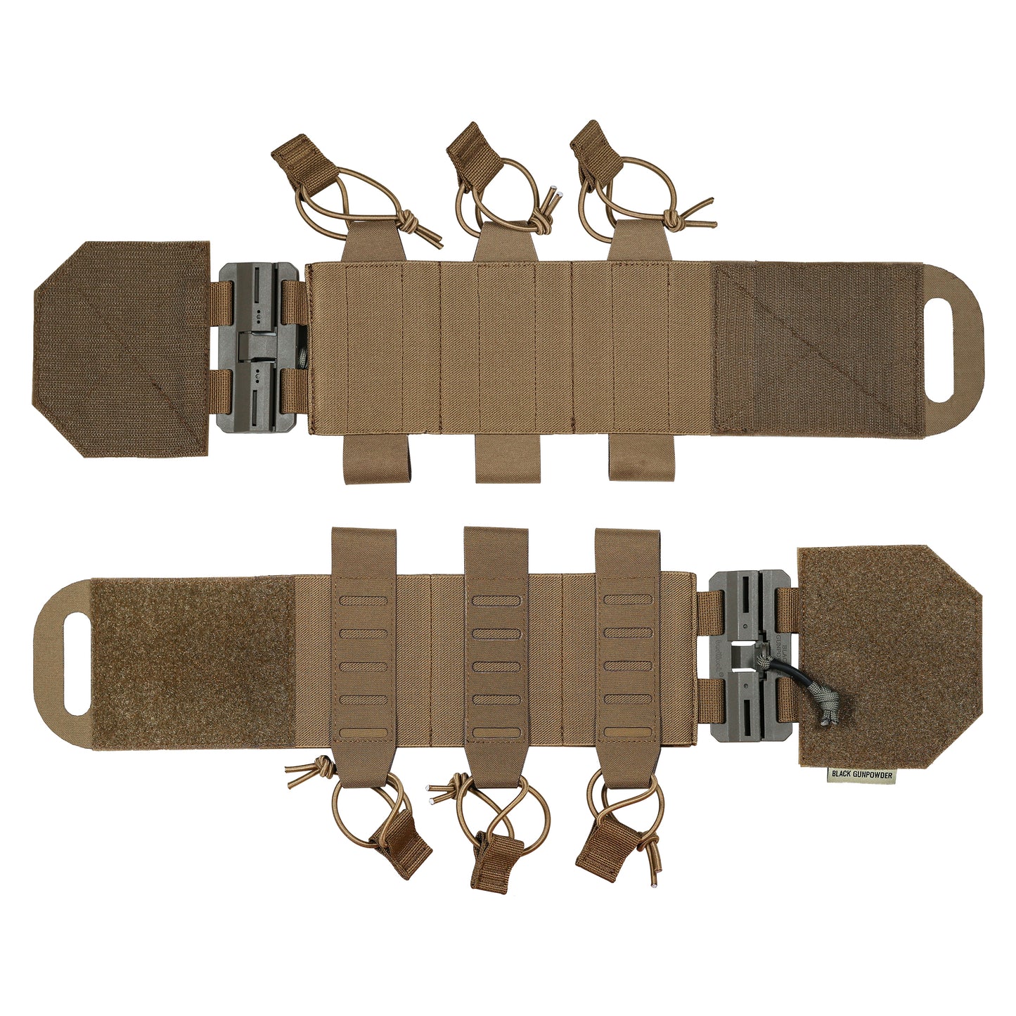 Black Gunpowder Elastic Tactical Quick Release Cummerbund Magnetic Buckles Model TC1