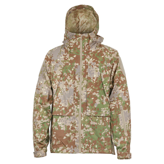 Black Gunpowder Men's Tactical Hooded Jacket Airsoft Hunting Paintball Flecktarn Camo