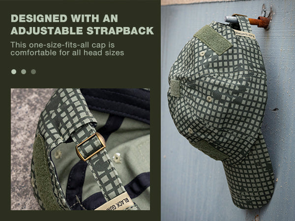 Black Gunpowder Tactical Camo Baseball Cap