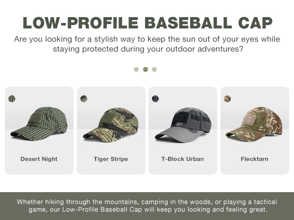 Black Gunpowder Tactical Camo Baseball Cap