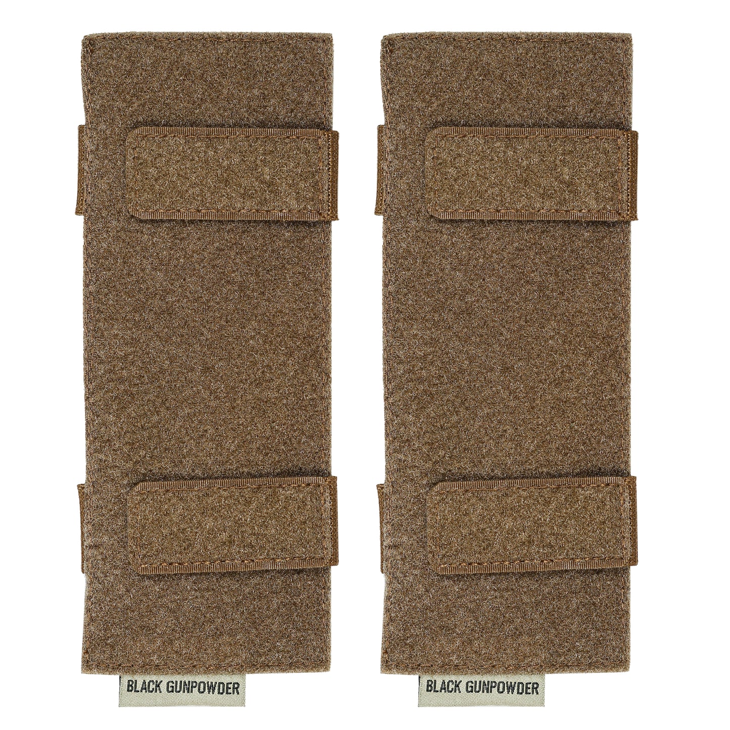 Black Gunpowder Molle Hook and Loop Velcro Panel Tactical Morale Patches Board Even Number  Gear Attachment Coyote Brown Ranger Green (7.5 x 3 in)