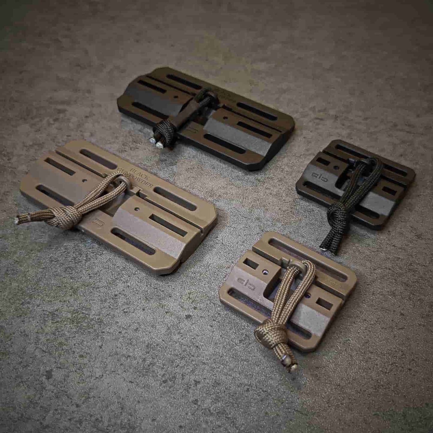 Black Gunpowder Magnetic Quick Release Buckle One-Handed Operation DIY Tactical and Outdoor Backpack Strap Belt Accessories 2 Pack