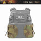 Black Gunpowder Tactical Vest Cummerbund Quick Release Magnetic Buckle One Hand Operation Model BG-TC2