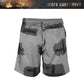 Black Gunpowder Men's Casual Shorts 6-inch Drawstring Elastic Waist Tactical Camo Short Outdoor