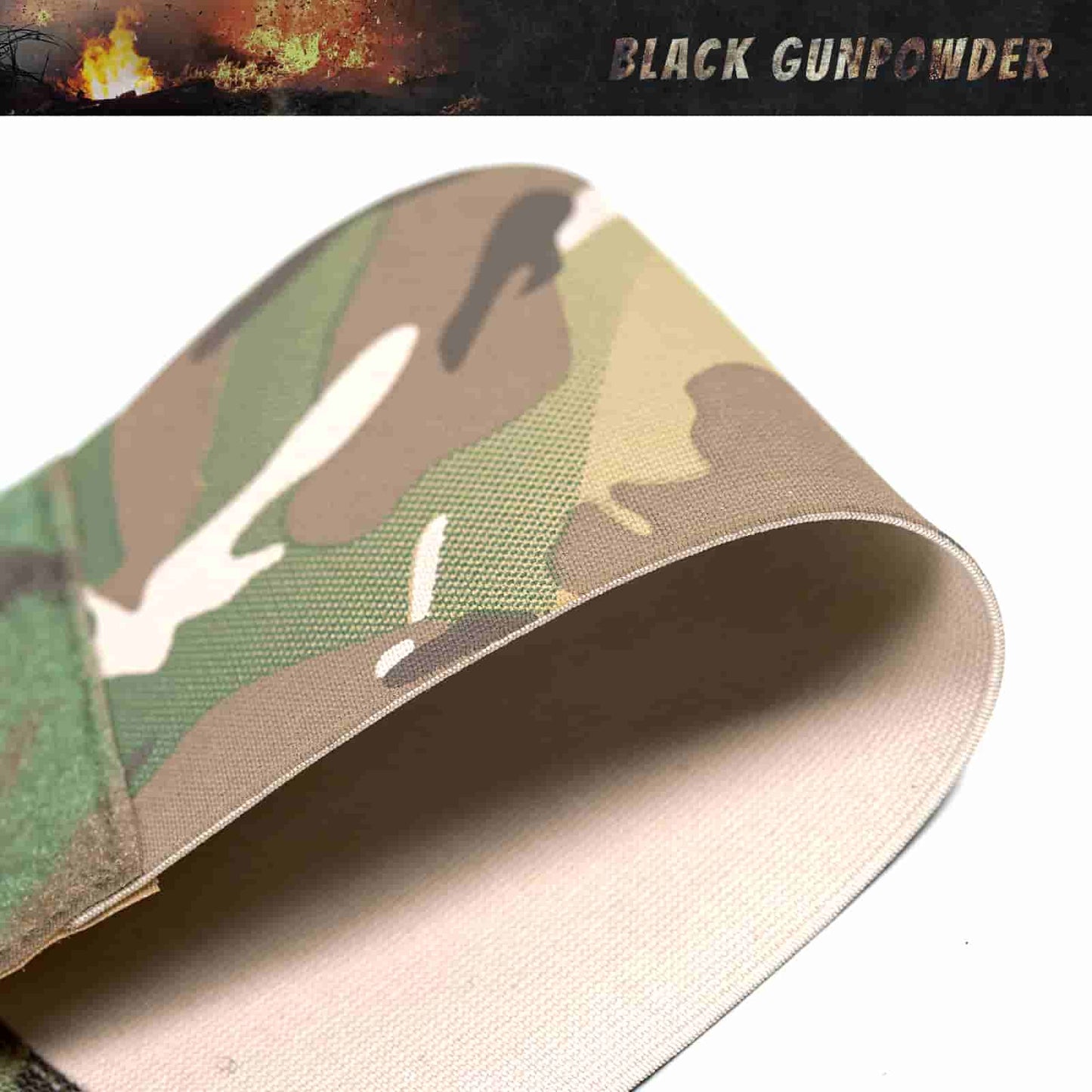 Black Gunpowder Elastic Tactical Quick Release Cumberbund Magnetic Buckles Model BG-TC4
