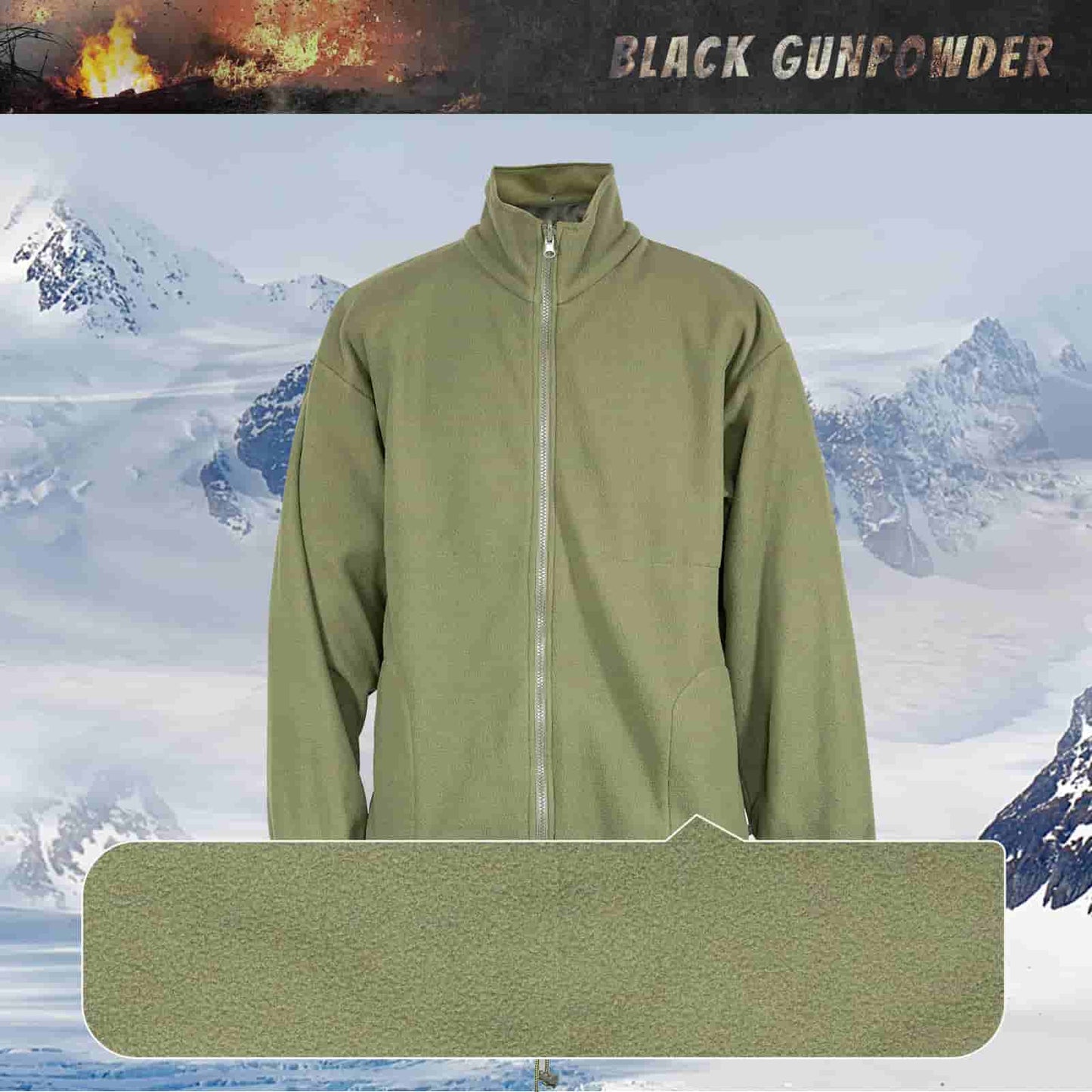 Black Gunpowder U.S. Woodland Hooded Windproof Field Jacket With Detachable Warm Fleece Lining