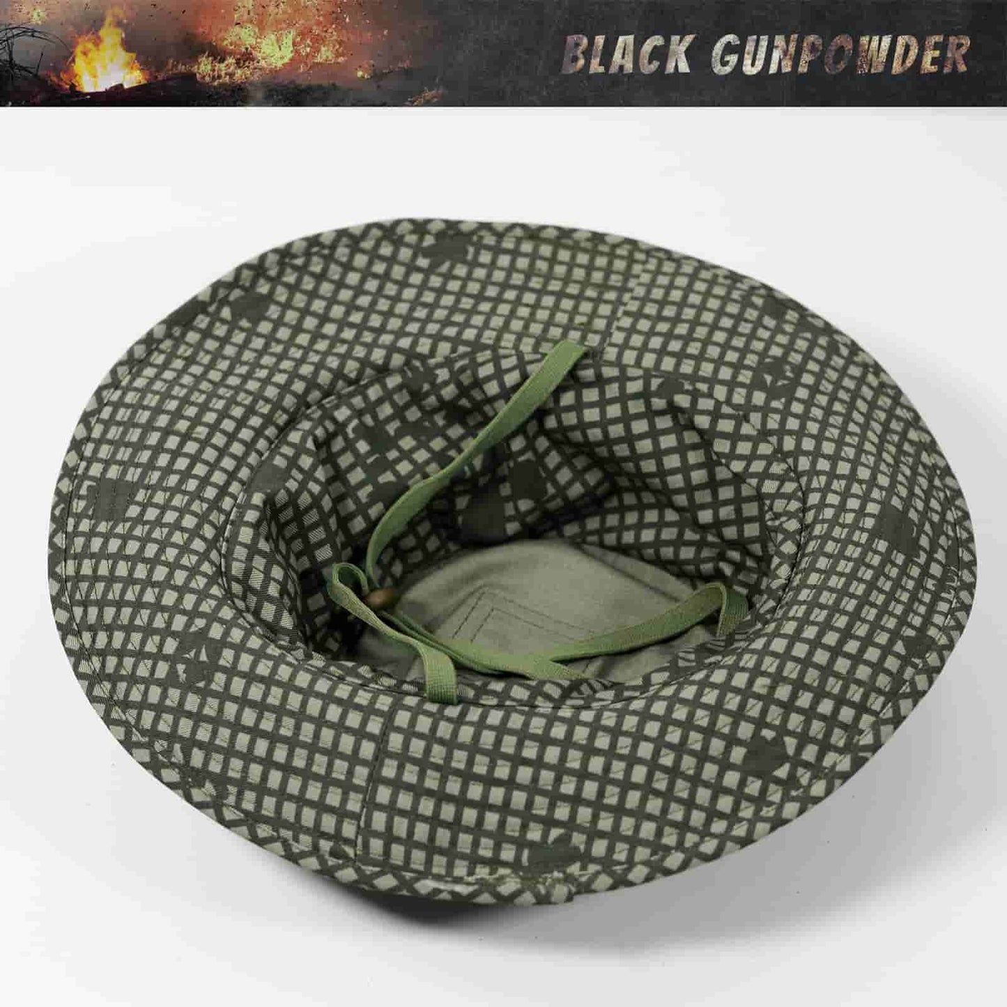 Black Gunpowder Military Tactical Camo Boonie Hat Hunting Fishing Outdoor