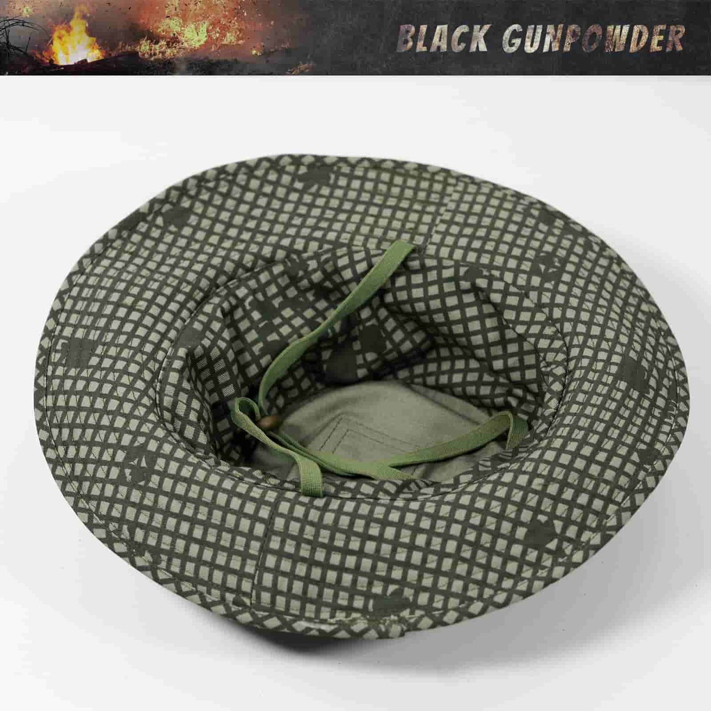 Black Gunpowder Military Tactical Camo Boonie Hat Hunting Fishing Outdoor