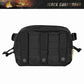 Black Gunpowder Tactical Molle Pouch,Belt Hanging Waist Bag Tactical EDC Utility Gadget Gear Pouch 4L