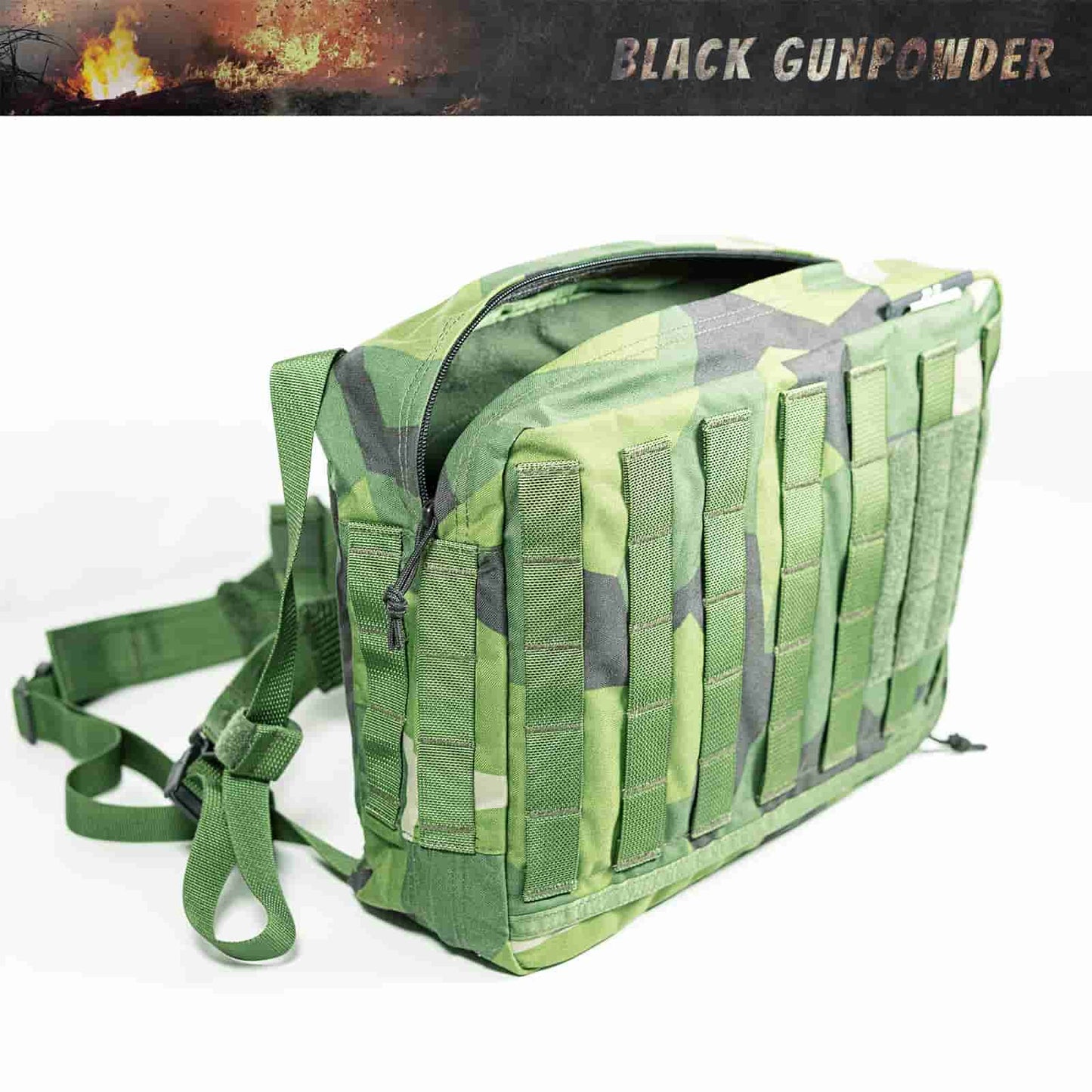 Black Gunpowder Tactical Travel Backpack Small Assault Backpack Molle Pack M90 Series 8L