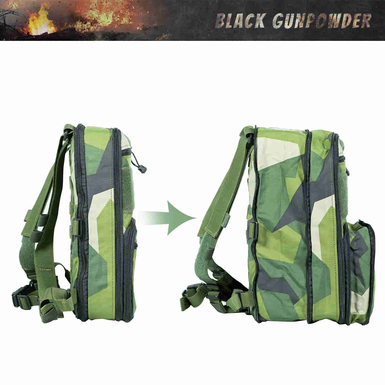 bugatchi camouflage saffiano leather backpack Black Gunpowder Tactical Travel Backpack 8L-16L Expandable Tactical Mi – Z2 Bros LLC