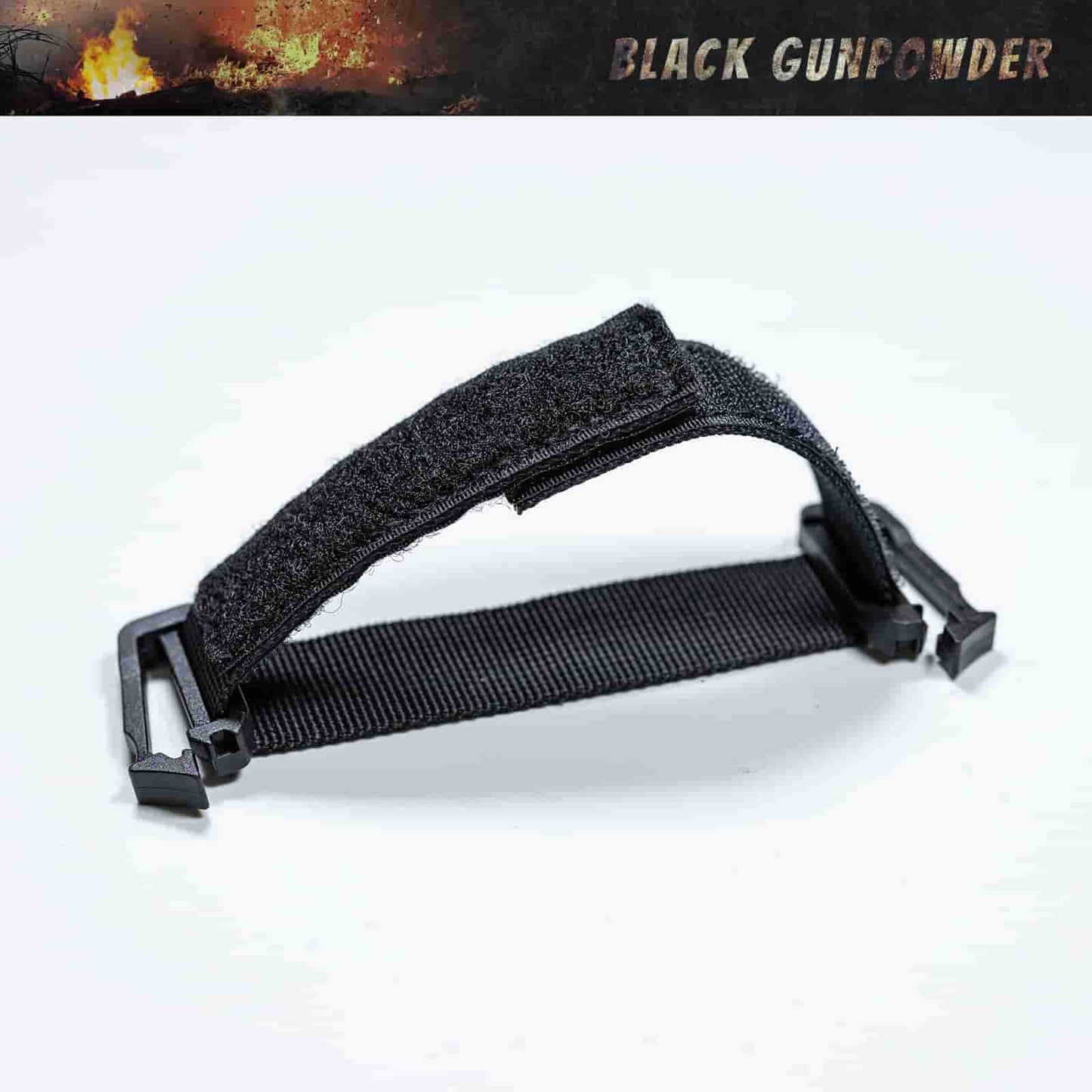 Black Gunpowder Tactical Molle Straps Molle Webbing Retainer Binding Ribbon Buckle