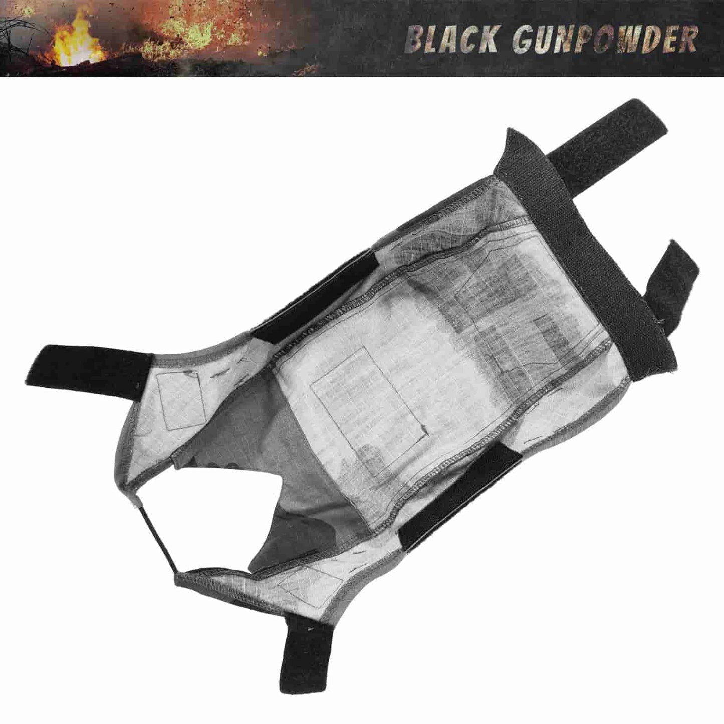 Black Gunpowder Tactical Helmet Cover for Fast Helmet Size M/L Military Paintball Hunting Shooting Gear