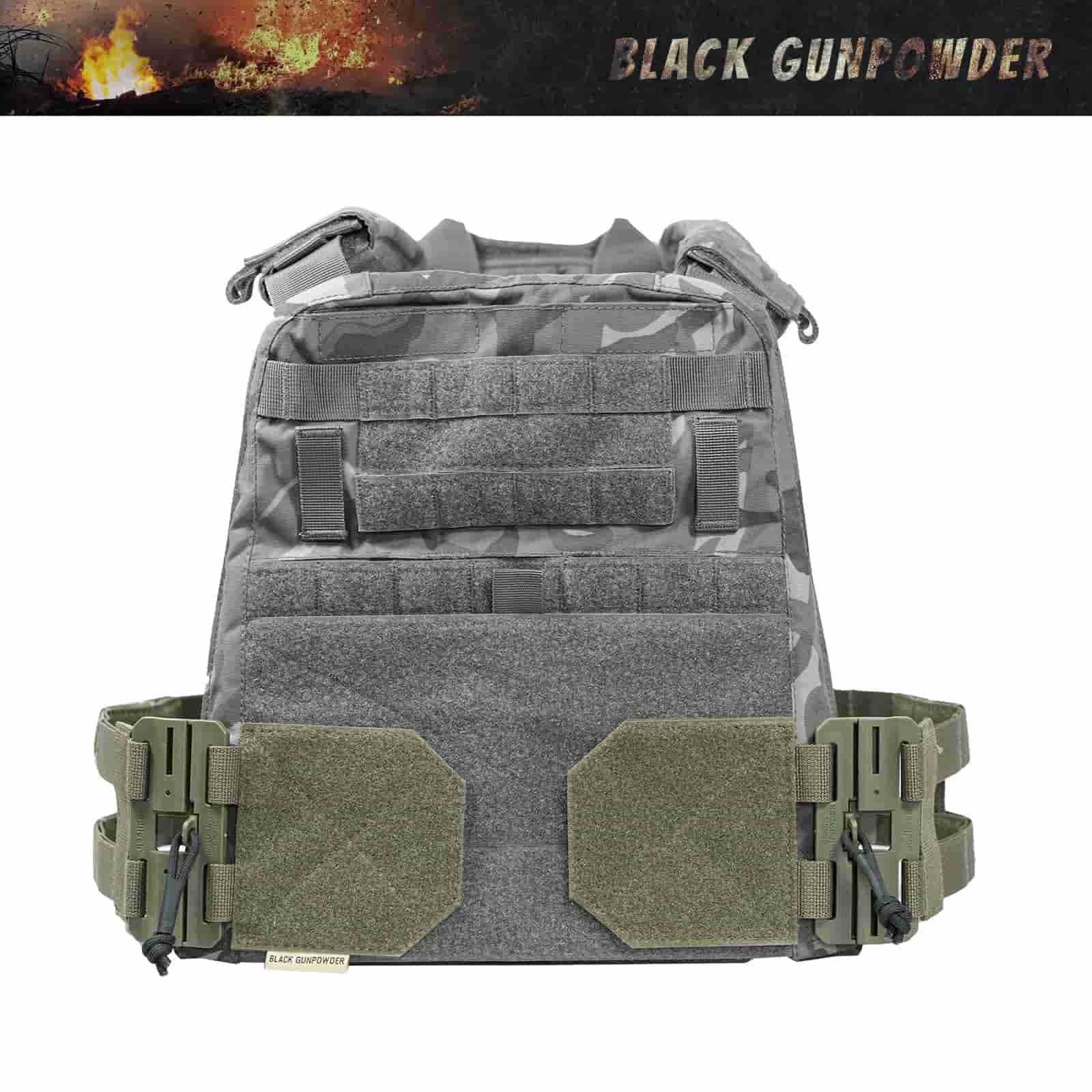 Black Gunpowder Tactical Two-Band Quick Release Cummerbund Elastic