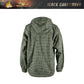 Black Gunpowder Men's Tactical Hooded Jacket Airsoft Hunting Paintball Desert Night Camo