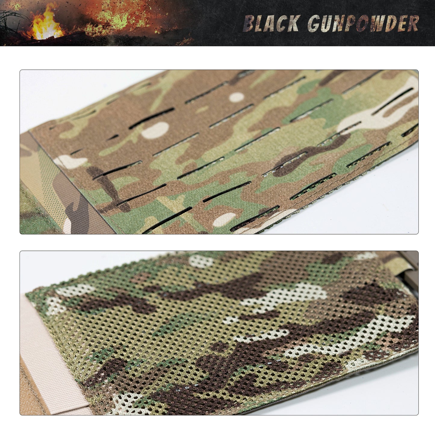 Black Gunpowder Tactical Quick Release Cummerbund Magnetic Buckles Model BG-TC2-V2