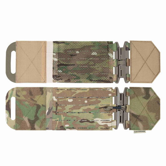 Black Gunpowder Tactical Vest Cummerbund Quick Release Magnetic Buckle One Hand Operation Model BG-TC2