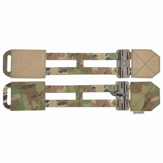 Black Gunpowder Tactical Two-Band Quick Release Cummerbund Magnetic Buckles Model BG-TC3