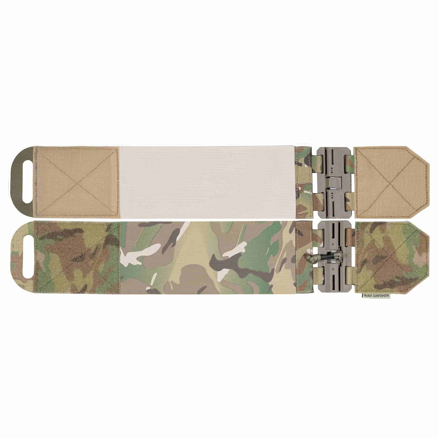 Black Gunpowder Elastic Tactical Quick Release Cumberbund Magnetic Buckles Model BG-TC4
