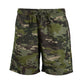 Black Gunpowder Men's Casual Shorts 6-inch Drawstring Elastic Waist Tactical Camo Short Outdoor