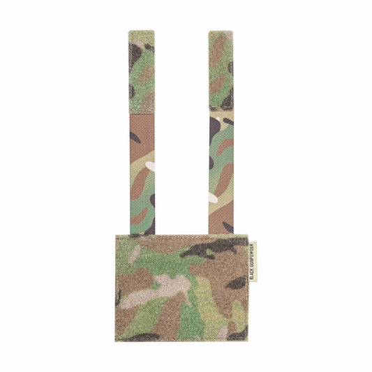 Black Gunpowder Molle Hook and Loop Velcro Panel Tactical Morale Patches Board Odd Number  Gear Attachment (MC Camo, 5 x 4 in)