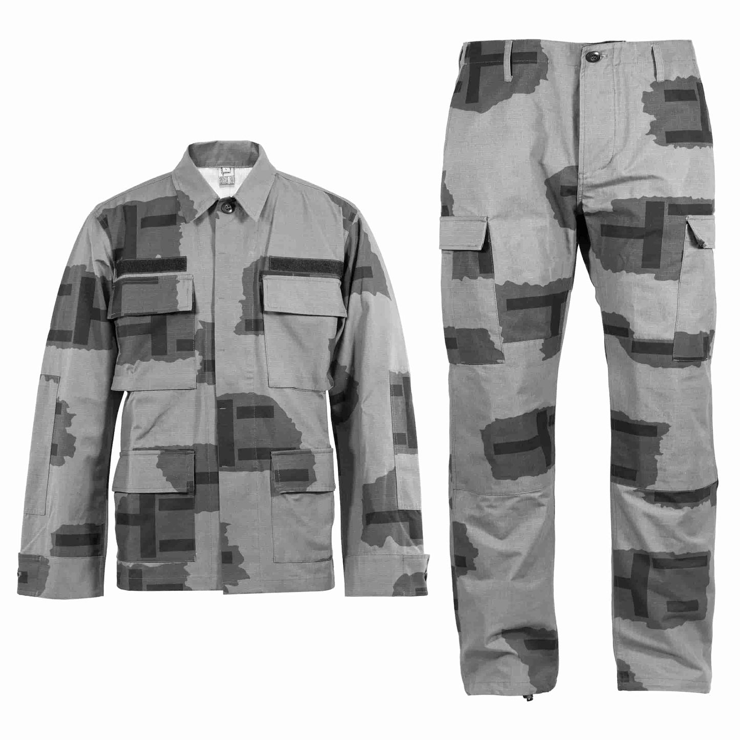 Black Gunpowder BDU Uniform Shirt Men Tactical Camo Military Paintball Airsoft Hunting Hiking Outdoor