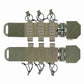 Black Gunpowder Elastic Tactical Quick Release Cummerbund Magnetic Buckles Model TC1