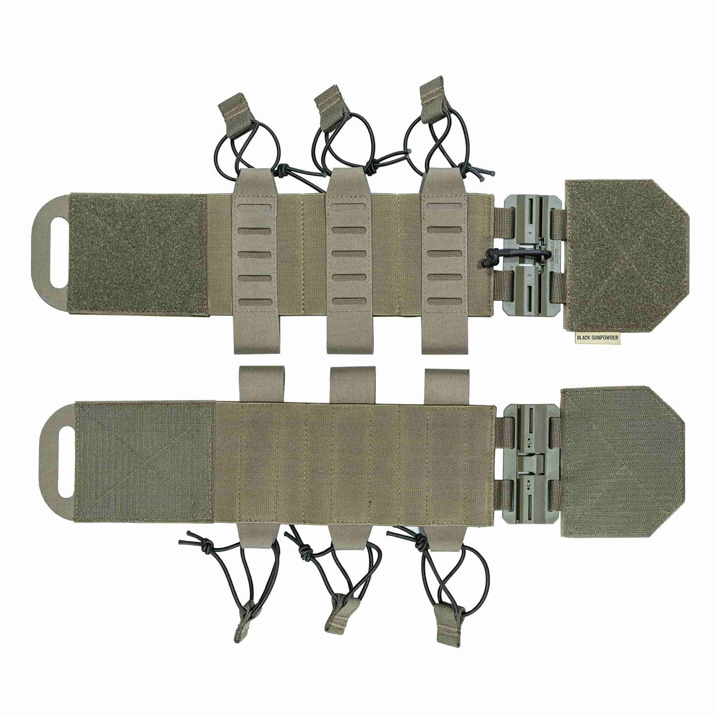 Black Gunpowder Elastic Tactical Quick Release Cummerbund Magnetic Buckles Model TC1