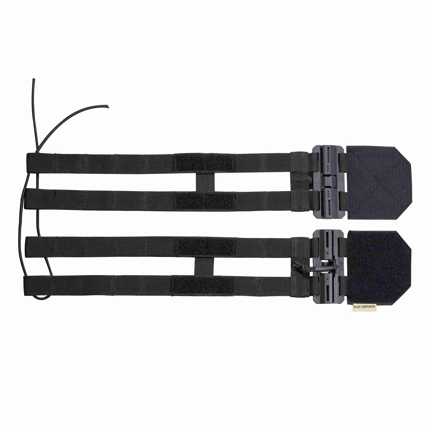 Black Gunpowder Tactical Two-Band Quick Release Cummerbund Elastic String Magnetic Buckles Model BG-TC3-ES