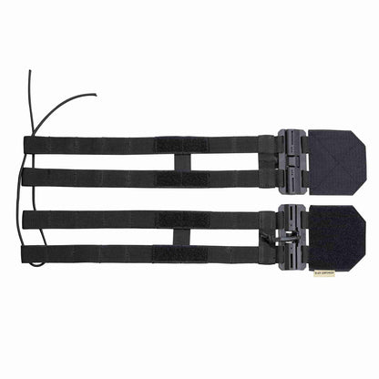 Black Gunpowder Tactical Two-Band Quick Release Cummerbund Elastic String Magnetic Buckles Model BG-TC3-ES