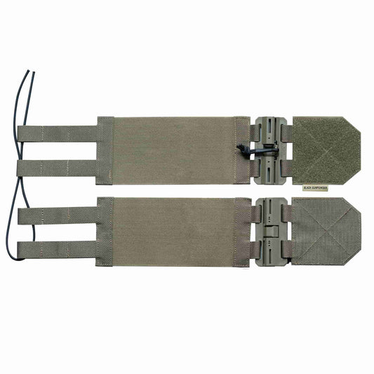 Black Gunpowder Molle Hook and Loop Velcro Panel Tactical Morale