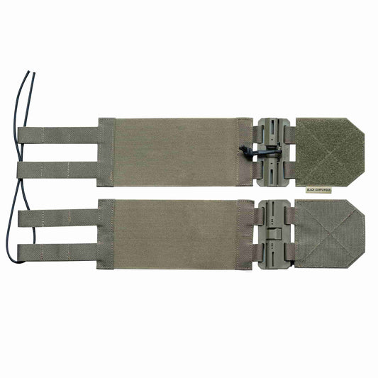 Black Gunpowder Elastic Tactical Quick Release Cummerbund Elastic String Magnetic Buckles Model BG-TC4-ES