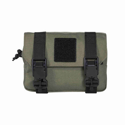Black Gunpowder Tactical Molle Pouch, Quick Release Hook-and-Loop MOLLE Add-on Pouch EDC Tool Pouch Bag