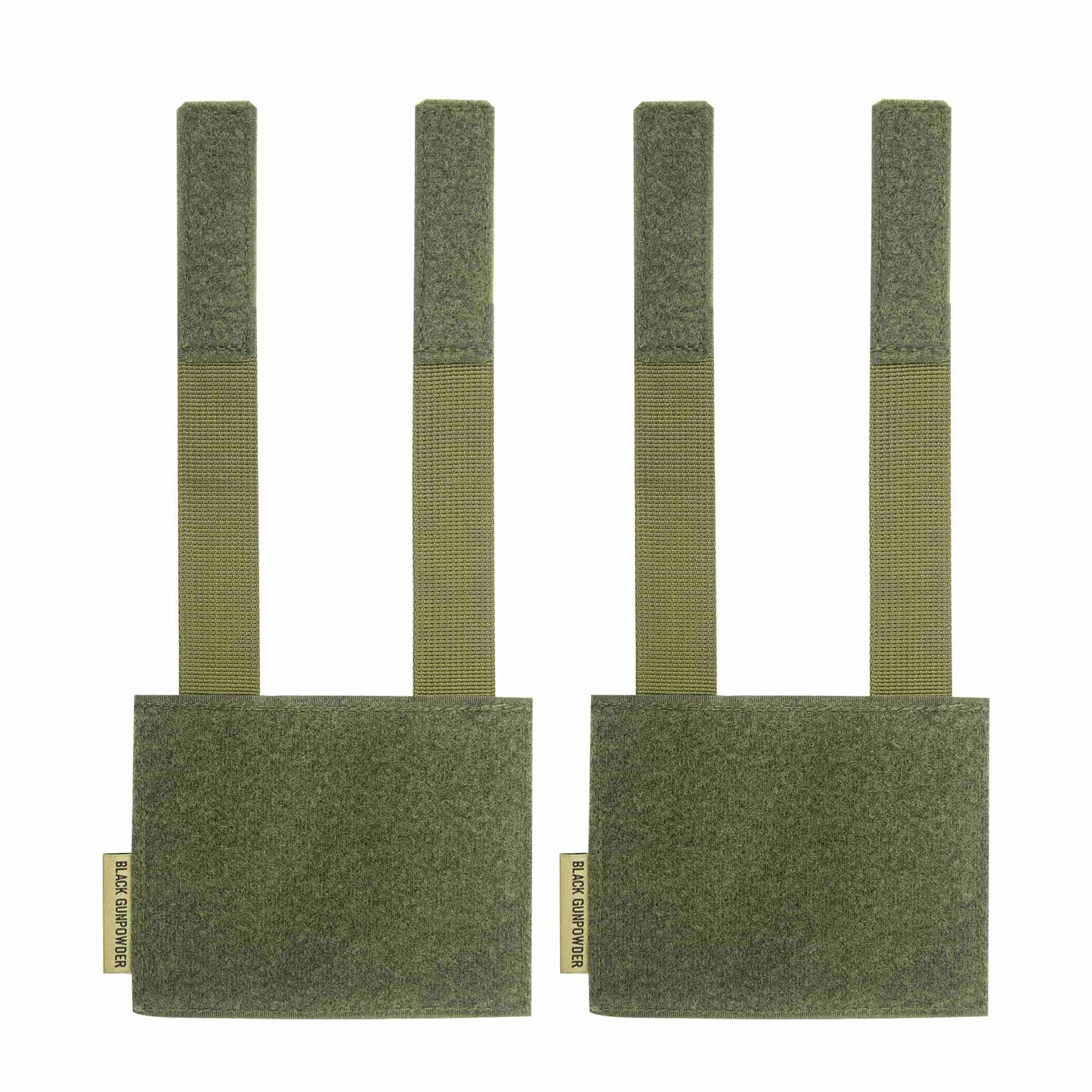 Black Gunpowder Molle Hook and Loop Velcro Panel Tactical Morale Patches Board Odd Number  Gear Attachment (5 x 4 in)
