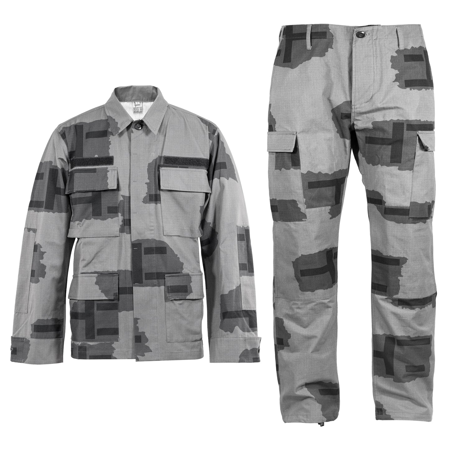 Black Gunpowder BDU Uniform Shirt Men Tactical Camo Military Paintball Airsoft Hunting Hiking Outdoor