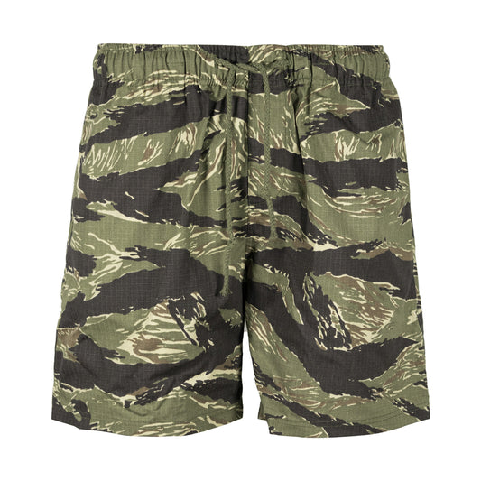 Black Gunpowder Men's Casual Shorts 6-inch Drawstring Elastic Waist Tactical Camo Short Outdoor