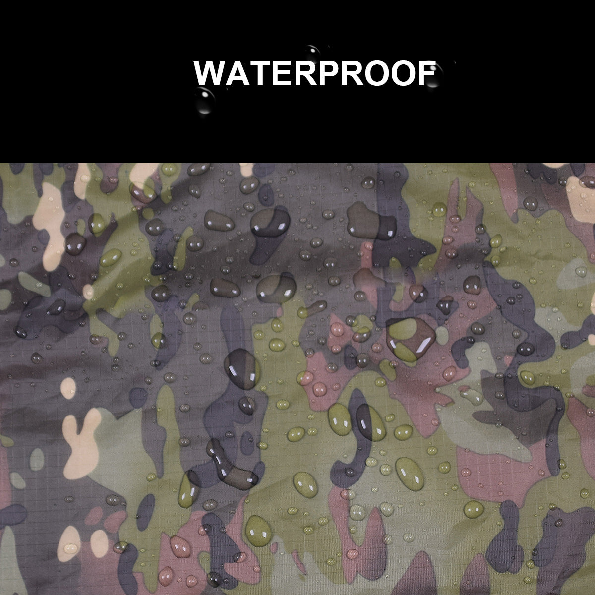 Black Gunpowder Rain Poncho