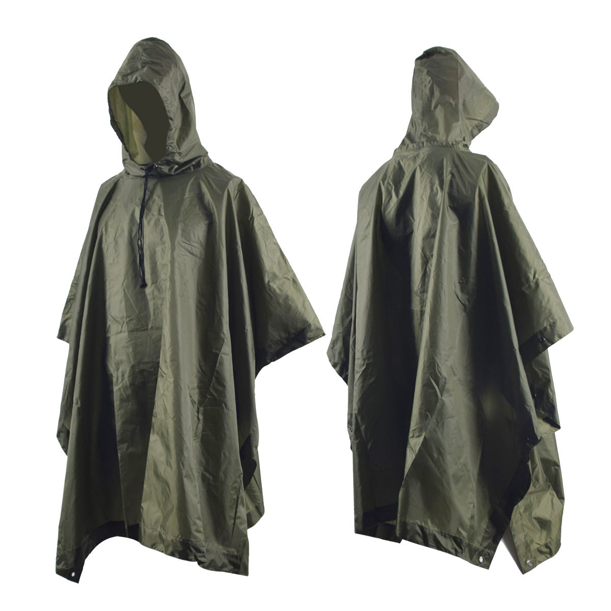 Black Gunpowder Rain Poncho